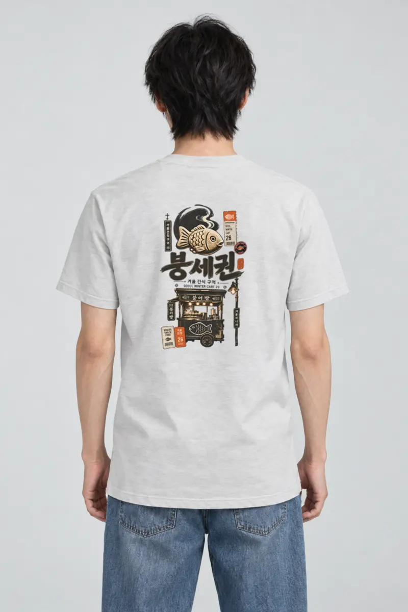 "Winter Snack Cart" Heavyweight Unisex Crewneck T-shirt