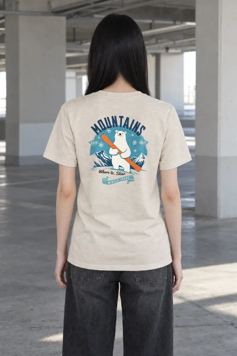 "Winter Tours" Heavyweight Unisex Crewneck T-shirt