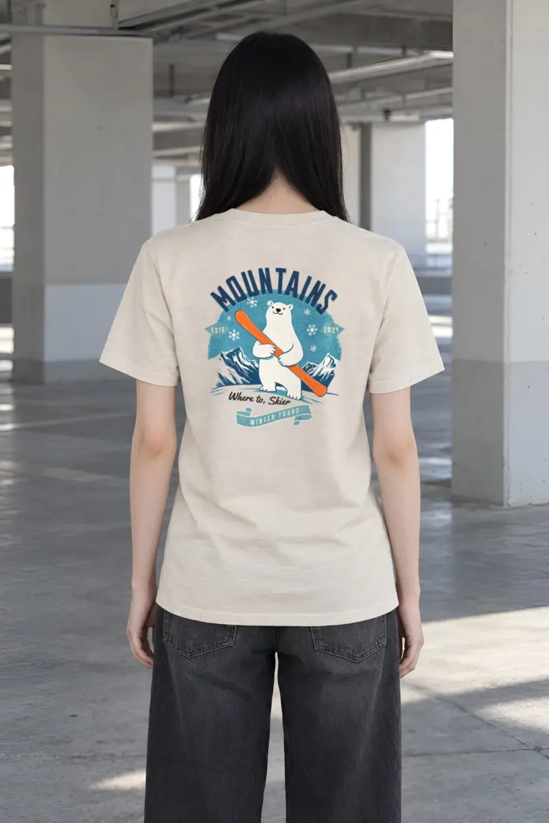 "Winter Tours" Heavyweight Unisex Crewneck T-shirt