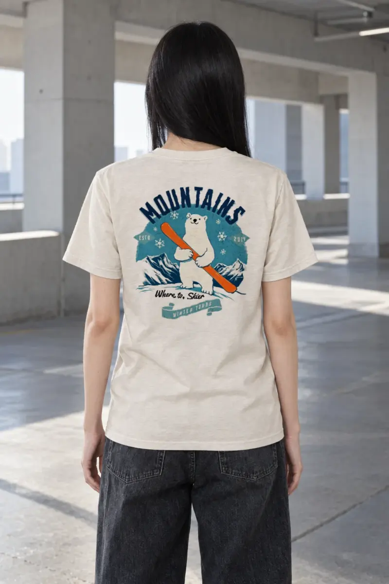 "Winter Tours" Heavyweight Unisex Crewneck T-shirt | Gildan 5000