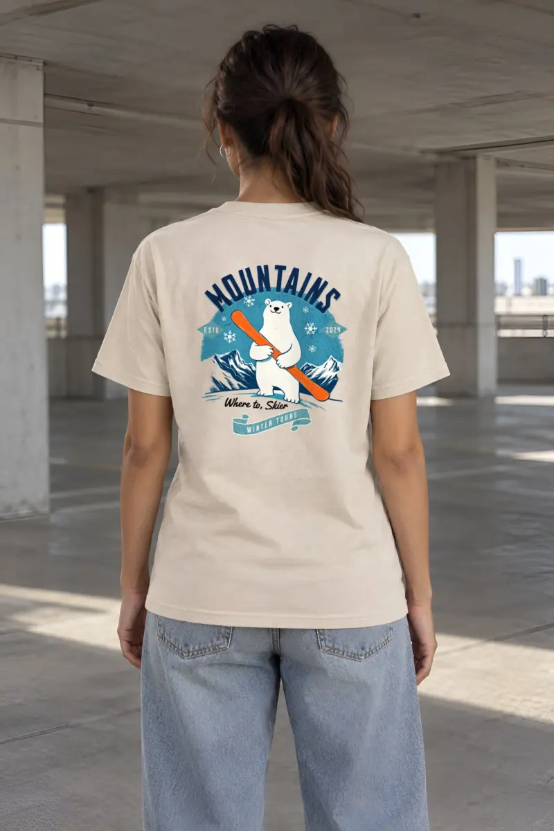 "Winter Tours" Heavyweight Unisex Crewneck T-shirt