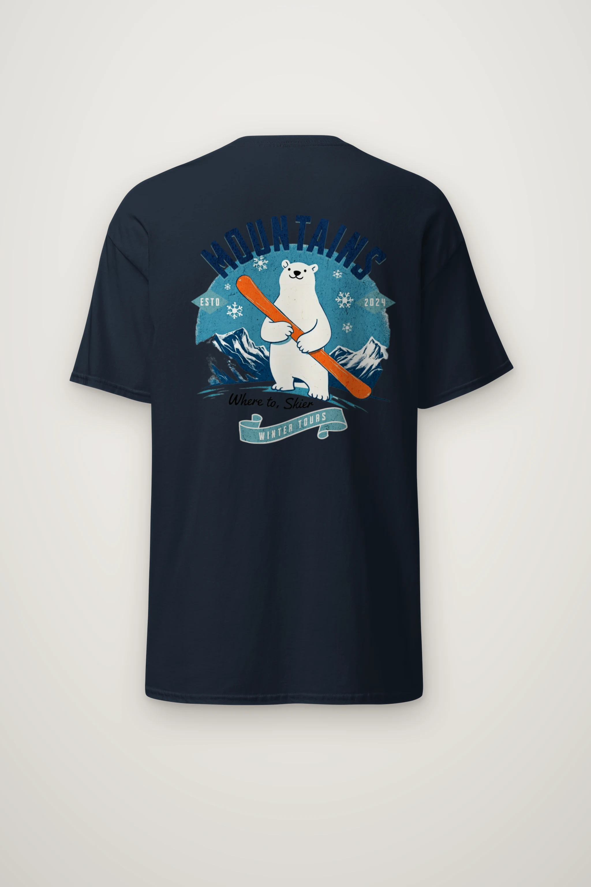 "Winter Tours" Heavyweight Unisex Crewneck T-shirt