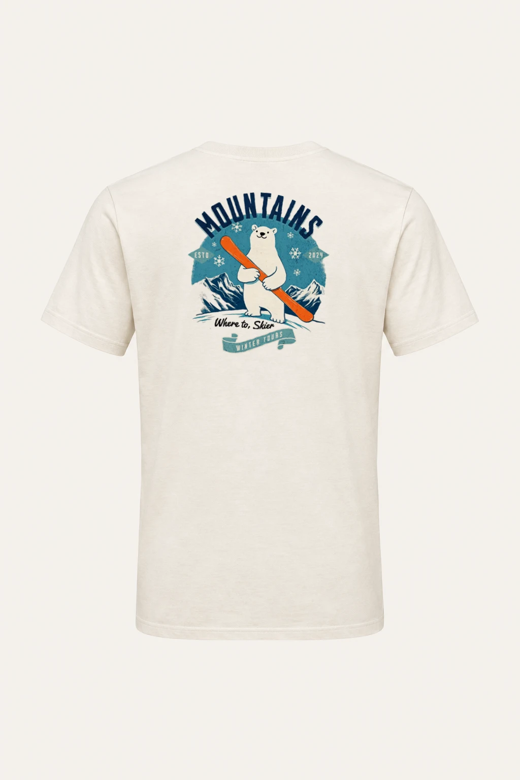 "Winter Tours" Heavyweight Unisex Crewneck T-shirt | Gildan 5000