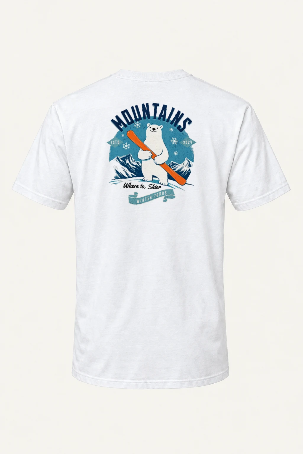 "Winter Tours" Heavyweight Unisex Crewneck T-shirt | Gildan 5000