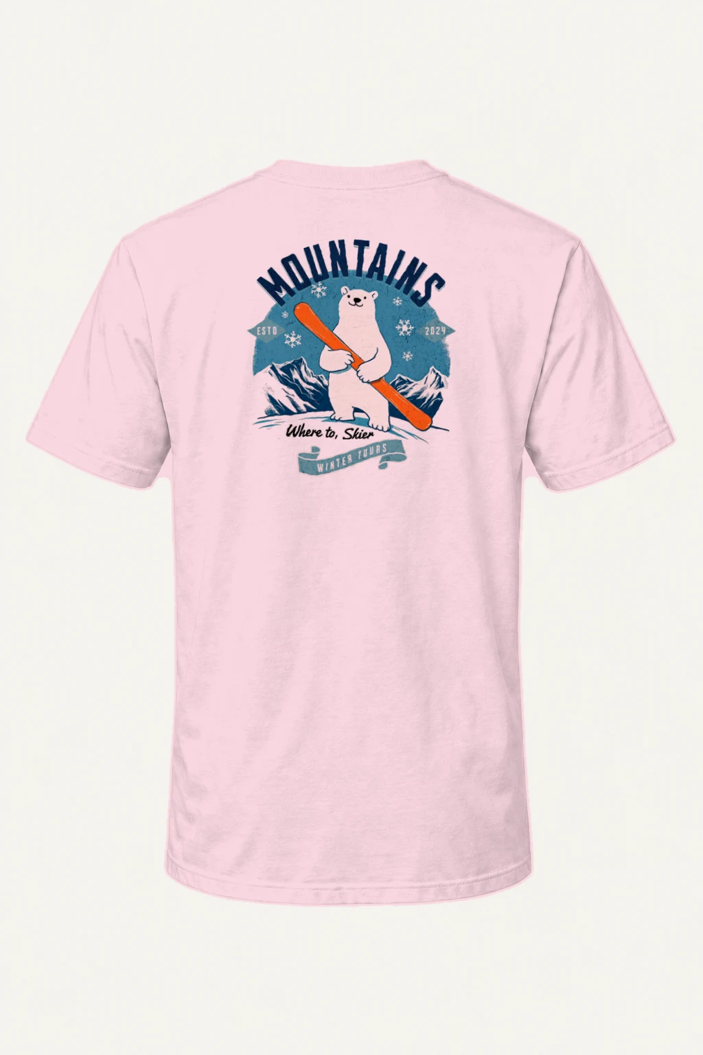 "Winter Tours" Heavyweight Unisex Crewneck T-shirt | Gildan 5000