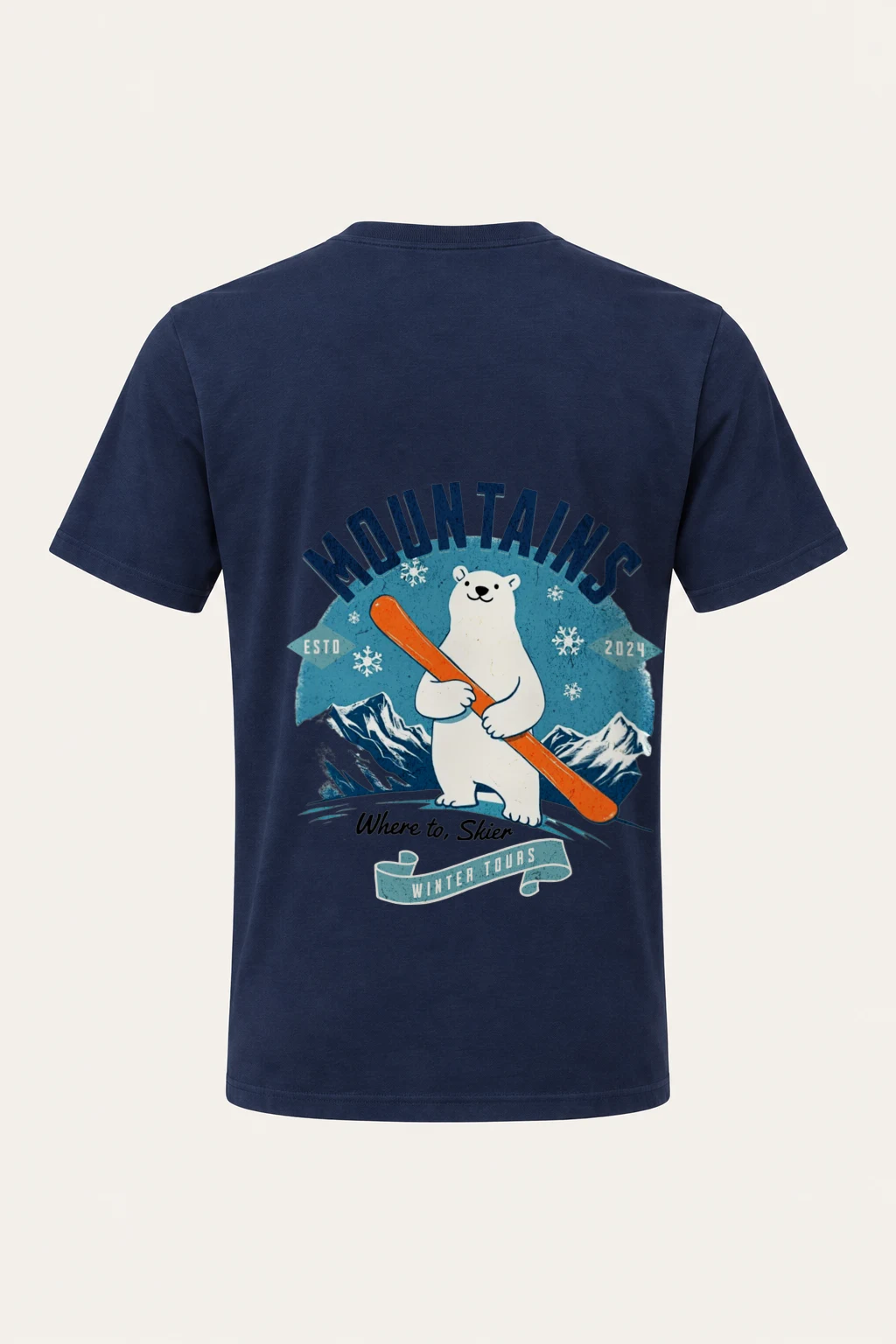 "Winter Tours" Heavyweight Unisex Crewneck T-shirt | Gildan 5000