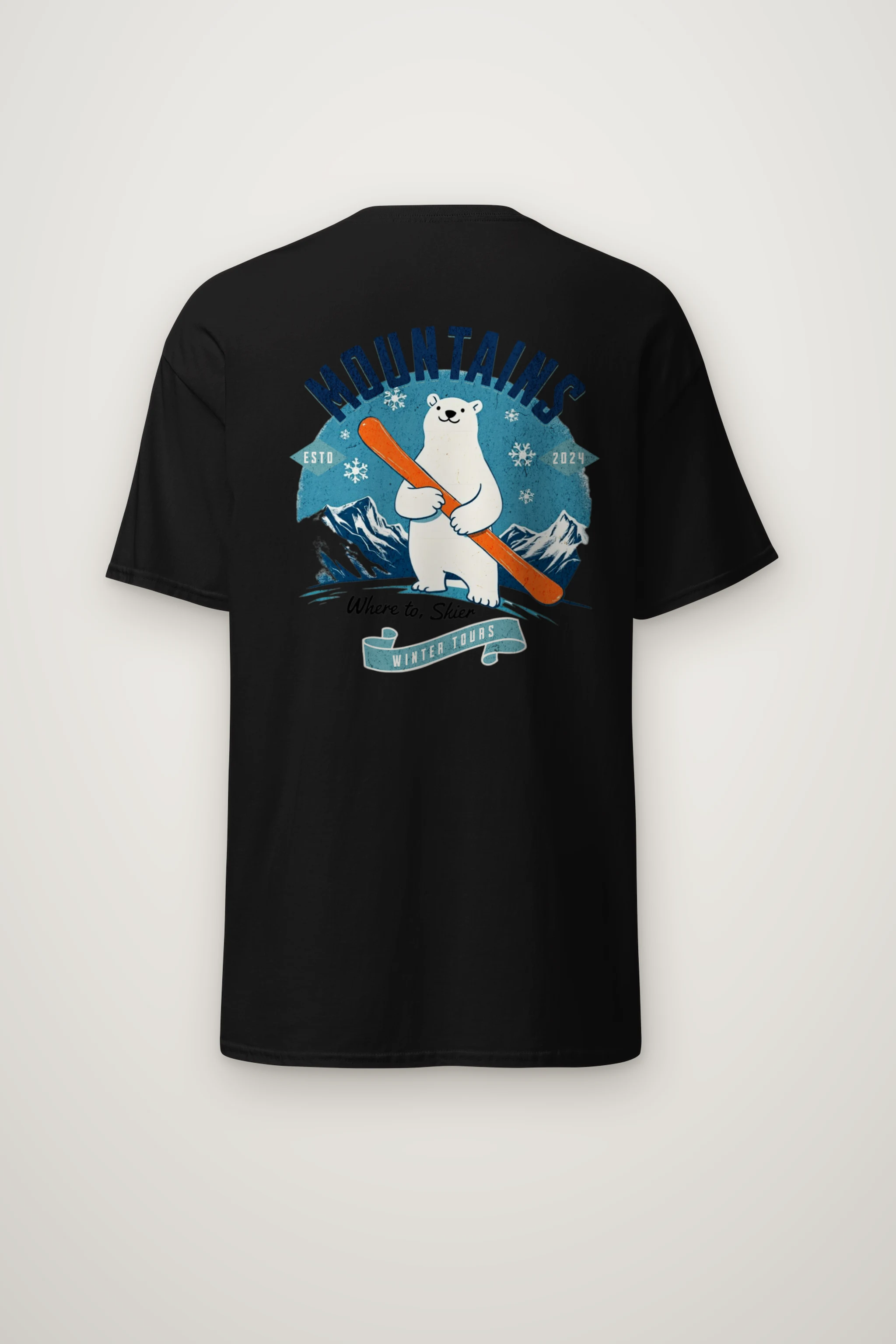 "Winter Tours" Heavyweight Unisex Crewneck T-shirt
