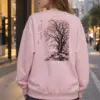 "Winter Tree Moon" Heavy Blend Unisex Crewneck Sweatshirt | Gildan 18000