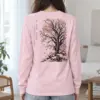 "Snowy Tree Birds" Unisex Longsleeve T-shirt | Gildan 2400