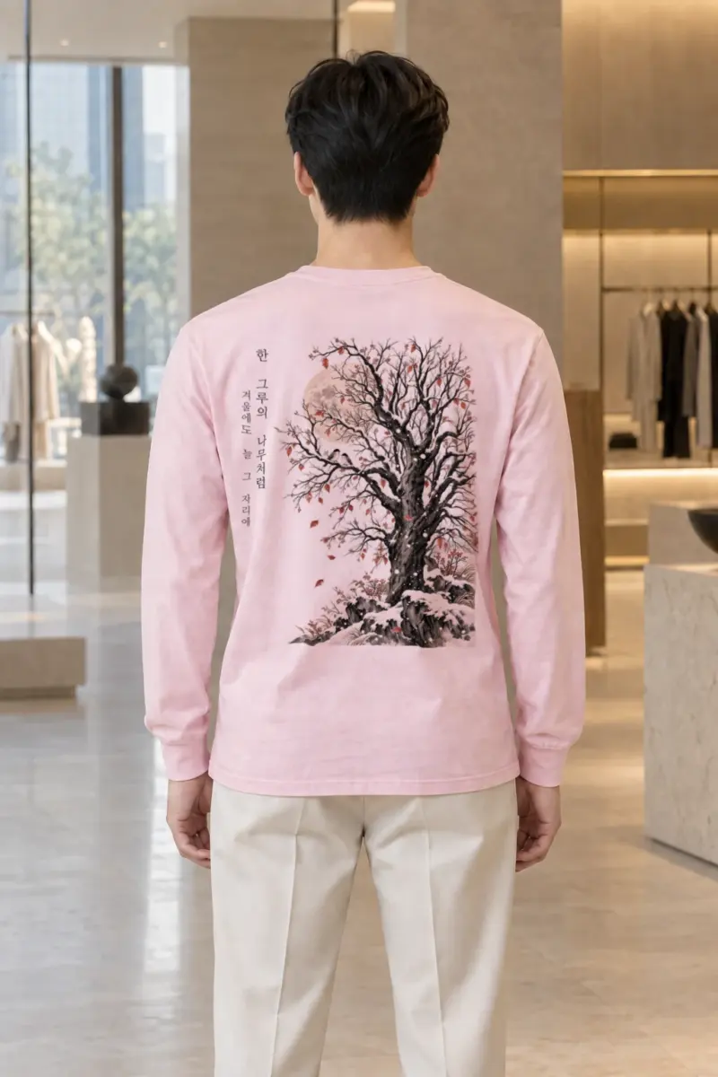 "Winter Tree Moon" Unisex Longsleeve T-shirt | Gildan 2400
