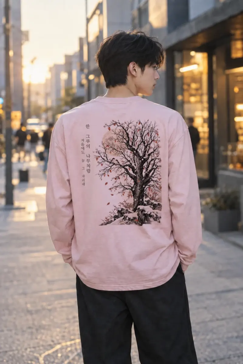 "Winter Tree Moon" Unisex Longsleeve T-shirt | Gildan 2400