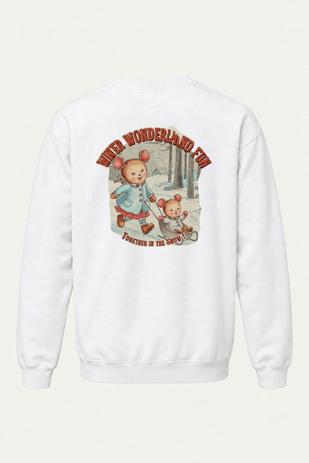 "Winter Wonderland Fun" Heavy Blend Unisex Crewneck Sweatshirt | Gildan 18000