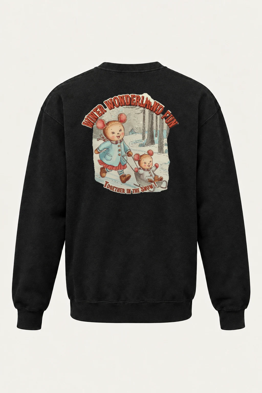 "Winter Wonderland Fun" Heavy Blend Unisex Crewneck Sweatshirt | Gildan 18000