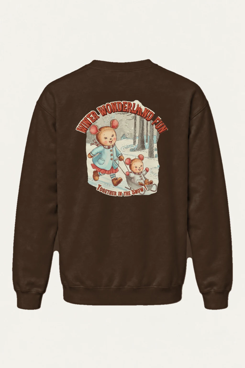 "Winter Wonderland Fun" Heavy Blend Unisex Crewneck Sweatshirt | Gildan 18000