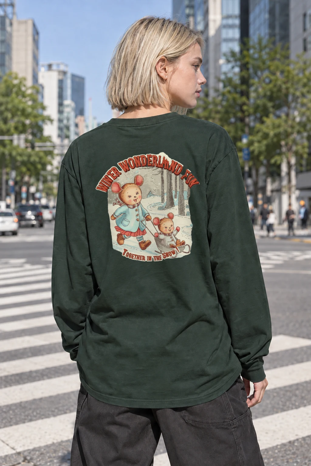 "Winter Wonderland Fun" Unisex Longsleeve T-shirt | Gildan 2400