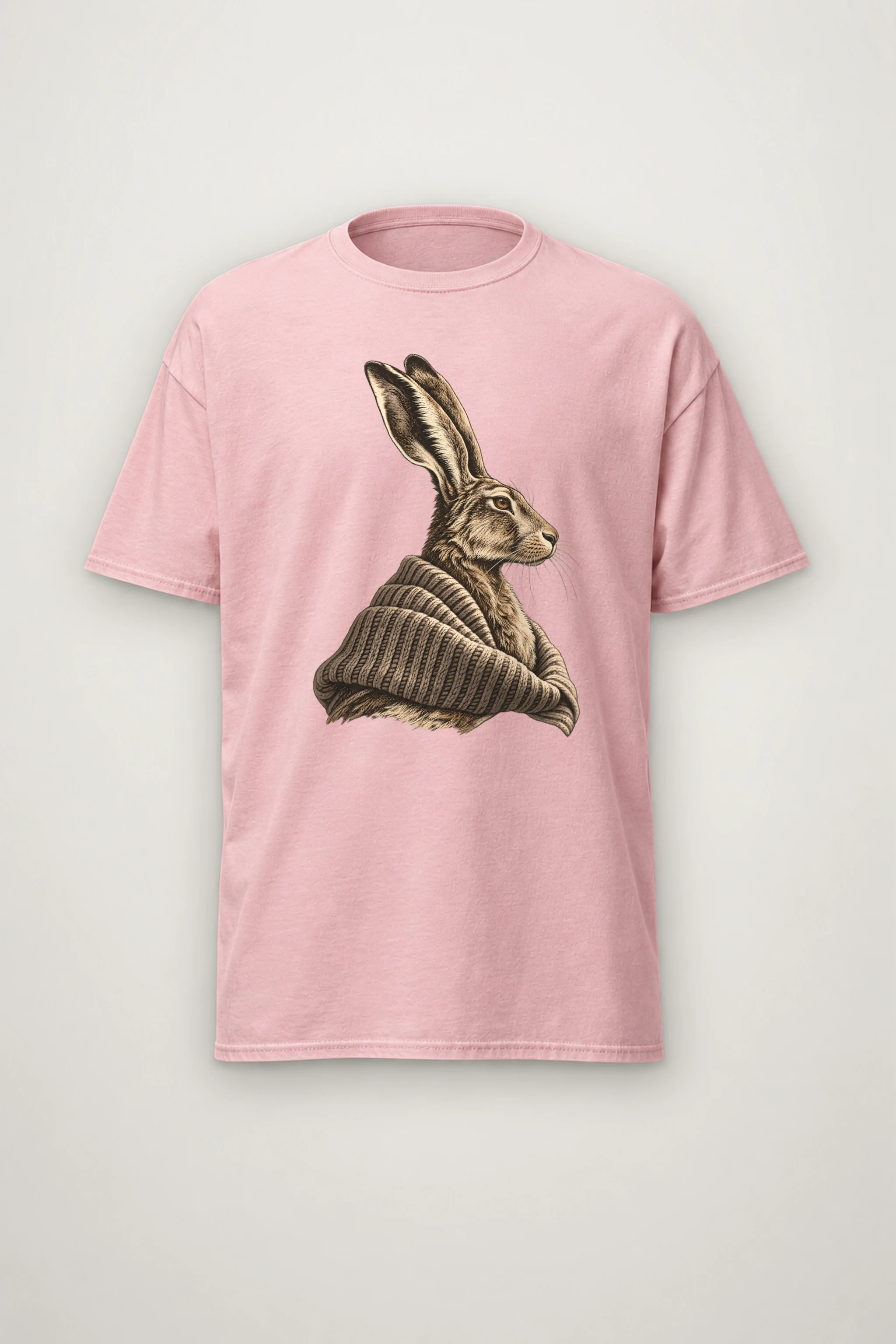 "Winter Wool Hare" Heavyweight Unisex Crewneck T-shirt