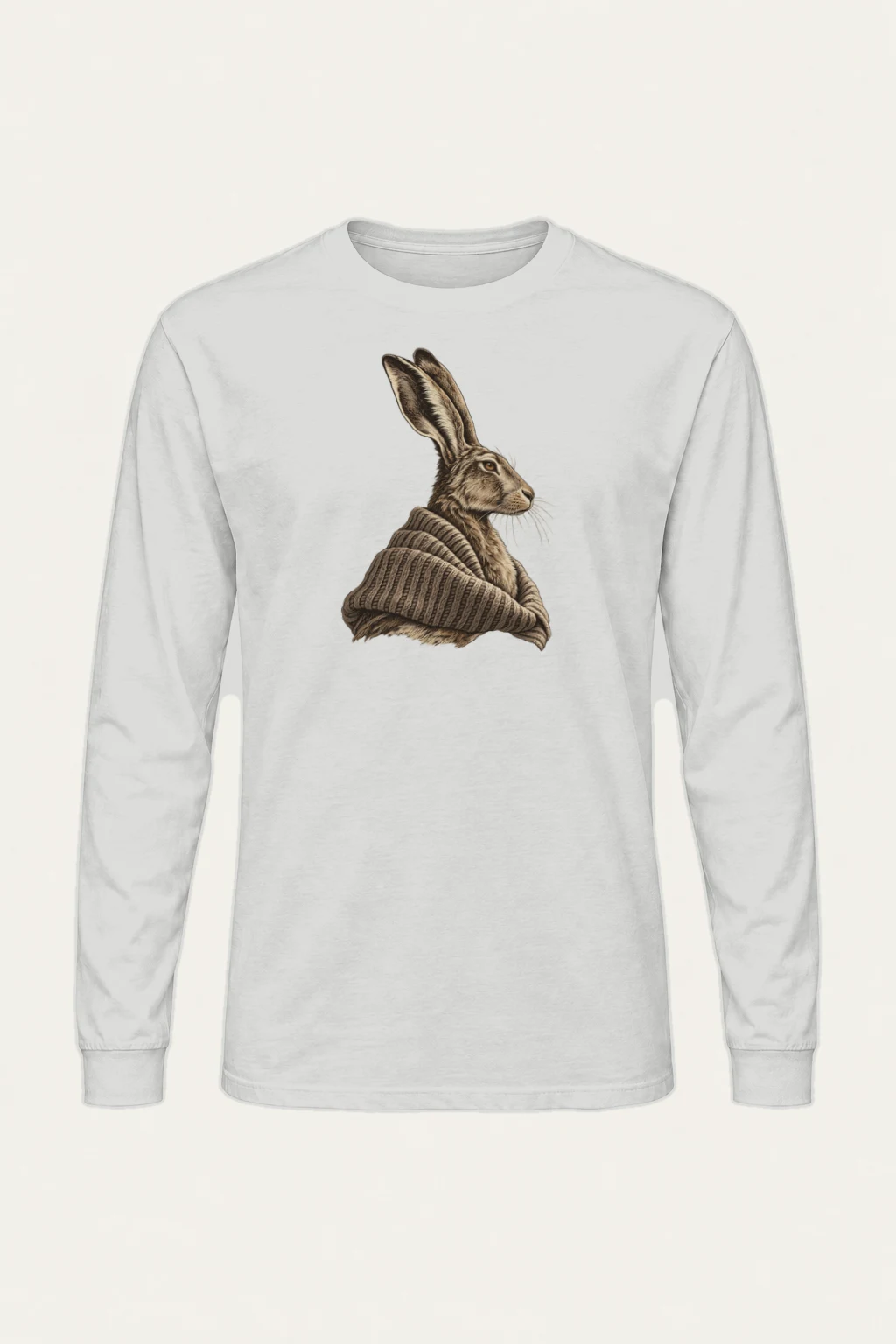 "Winter Wool Hare" Unisex Longsleeve T-shirt | Gildan 2400