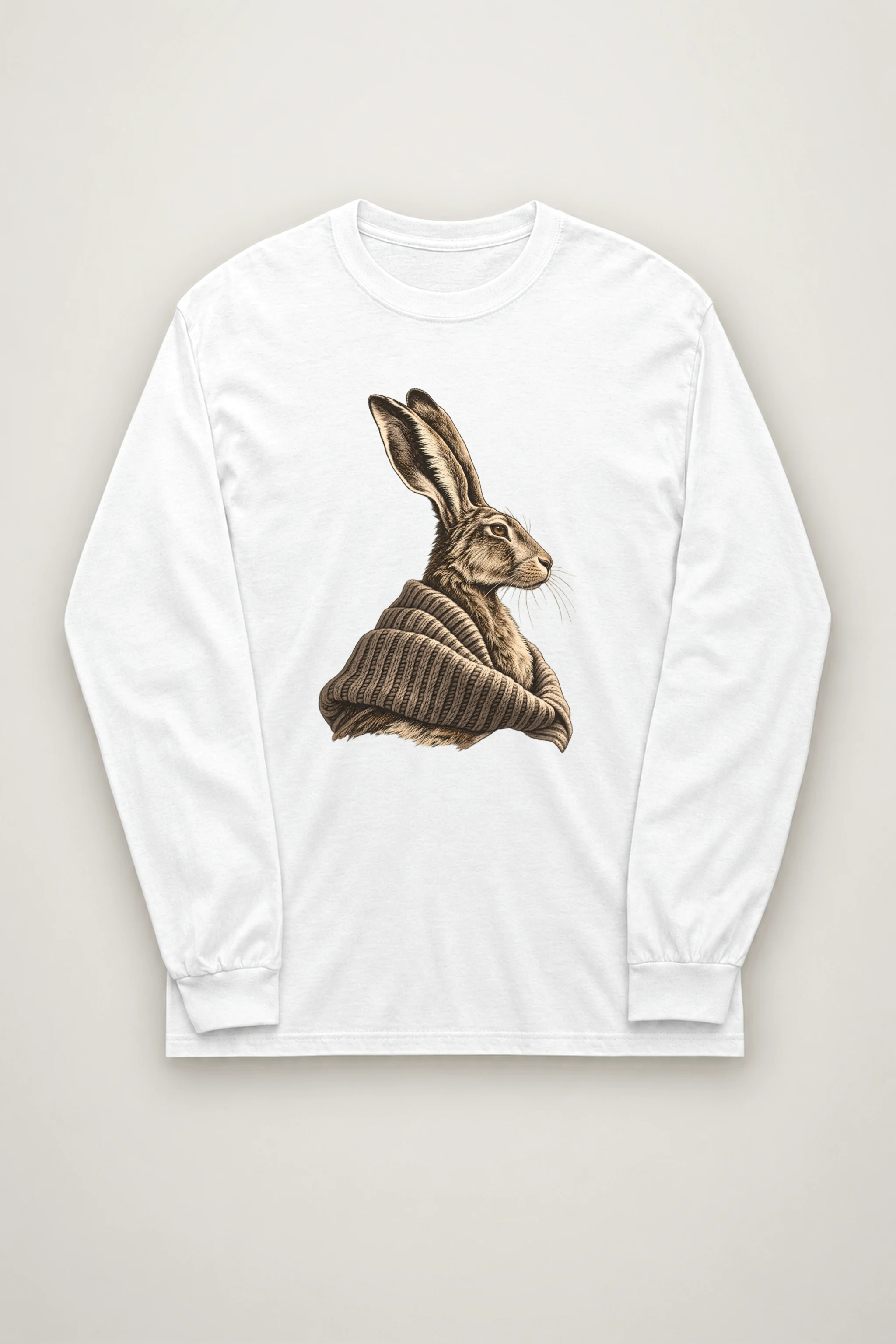 "Winter Wool Hare" Unisex Longsleeve T-shirt