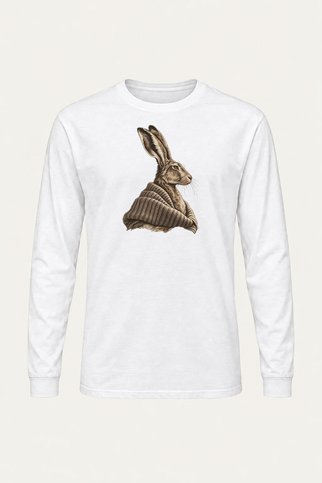 "Winter Wool Hare" Unisex Longsleeve T-shirt | Gildan 2400