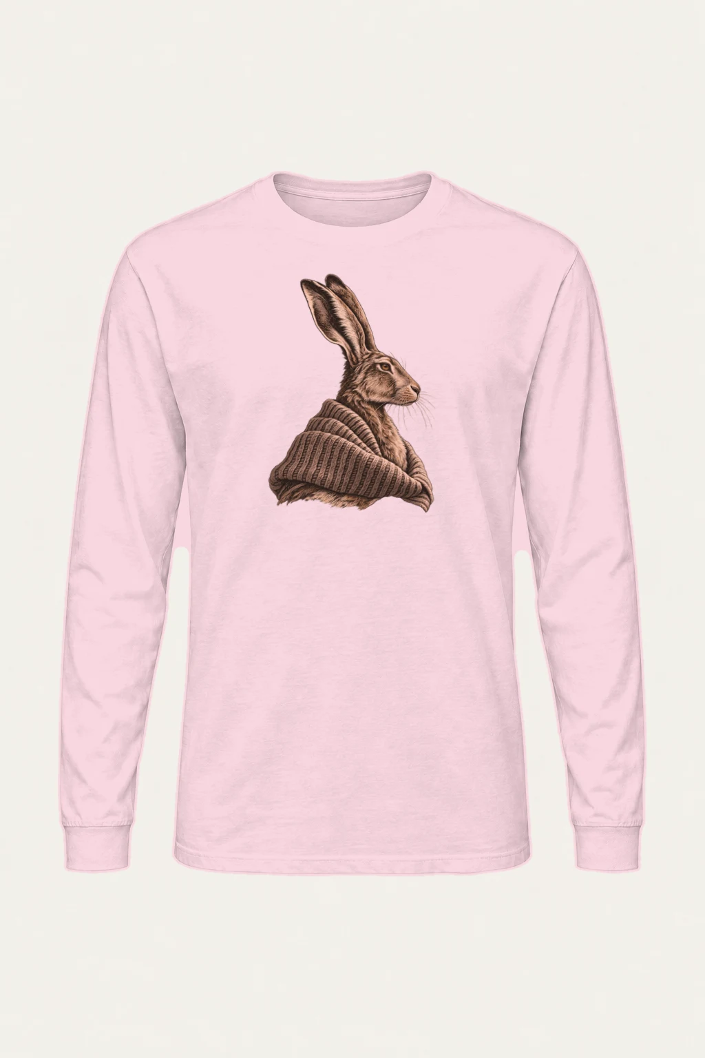 "Winter Wool Hare" Unisex Longsleeve T-shirt | Gildan 2400