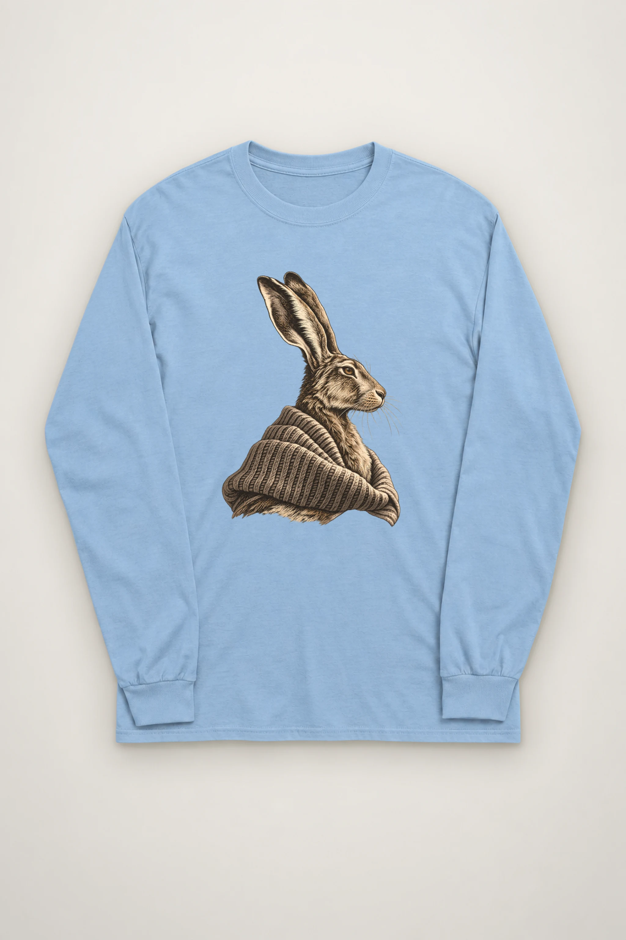 "Winter Wool Hare" Unisex Longsleeve T-shirt