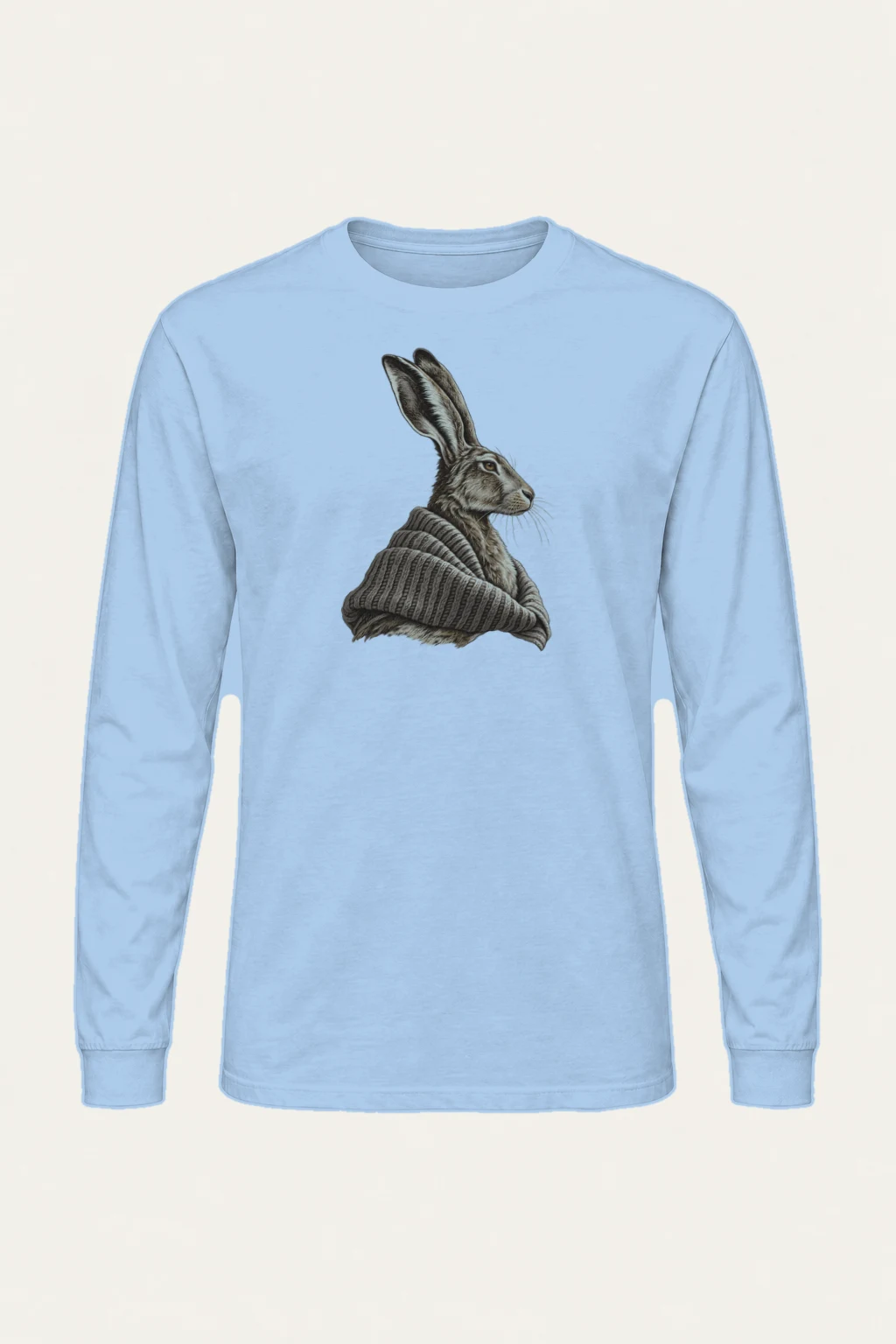 "Winter Wool Hare" Unisex Longsleeve T-shirt | Gildan 2400