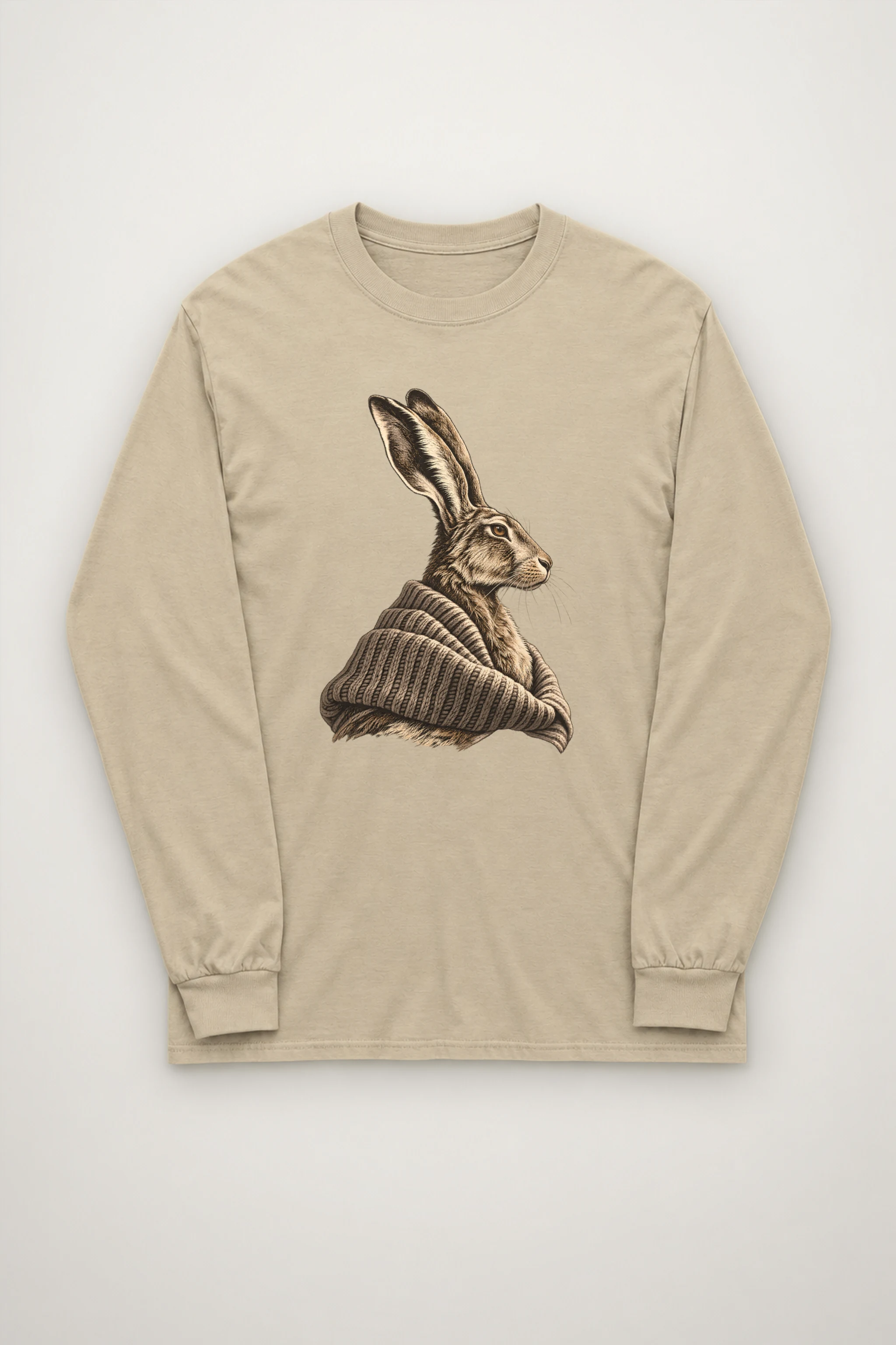"Winter Wool Hare" Unisex Longsleeve T-shirt
