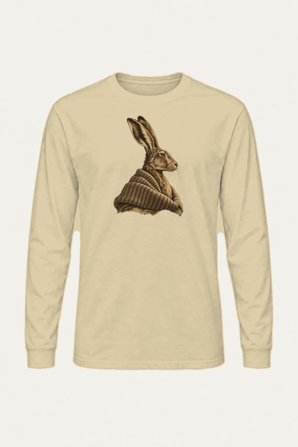 "Winter Wool Hare" Unisex Longsleeve T-shirt | Gildan 2400