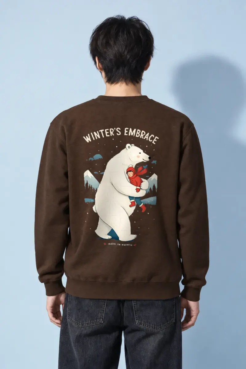 "Winter’s Embrace" Heavy Blend Unisex Crewneck Sweatshirt