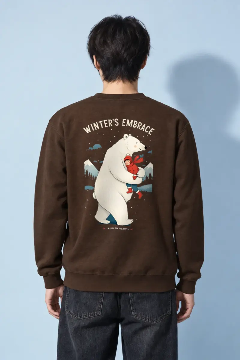 "Winter's Embrace" Heavy Blend Unisex Crewneck Sweatshirt | Gildan 18000