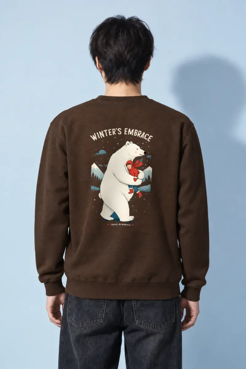 "Winter’s Embrace" Heavy Blend Unisex Crewneck Sweatshirt