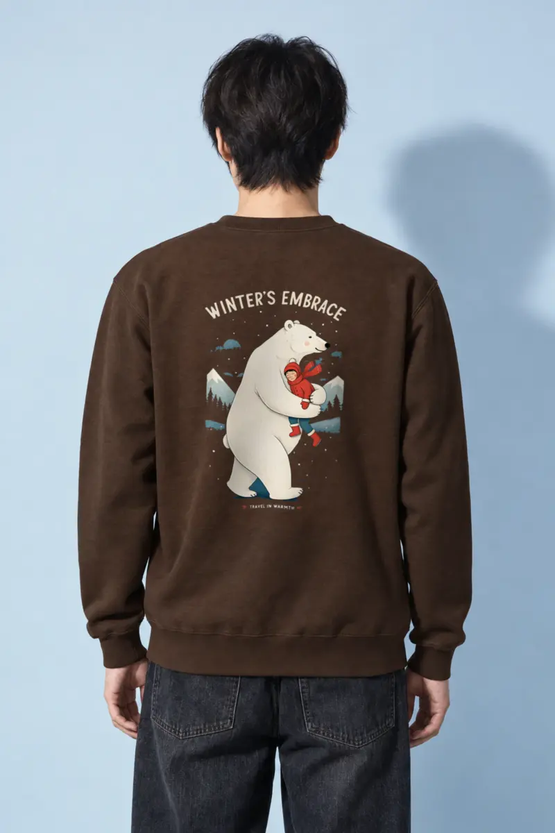 "Winter’s Embrace" Heavy Blend Unisex Crewneck Sweatshirt