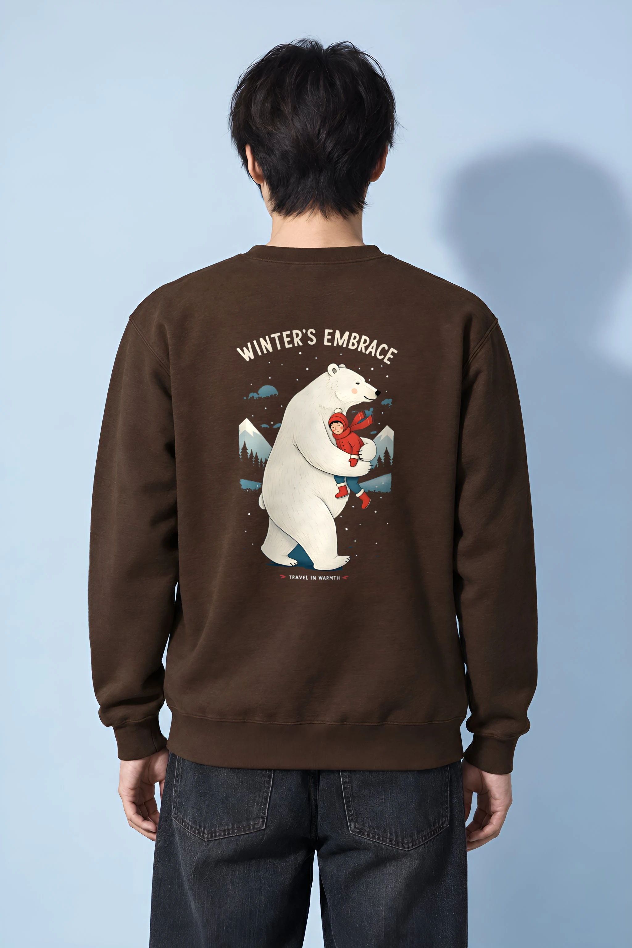 "Winter’s Embrace" Heavy Blend Unisex Crewneck Sweatshirt