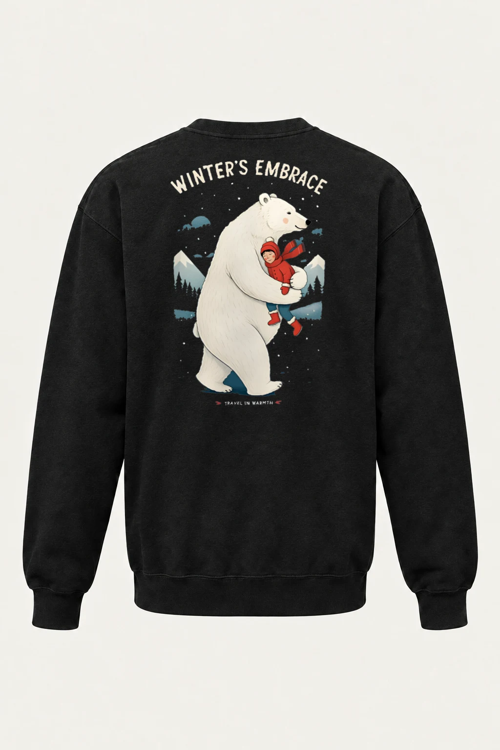 "Winter's Embrace" Heavy Blend Unisex Crewneck Sweatshirt | Gildan 18000