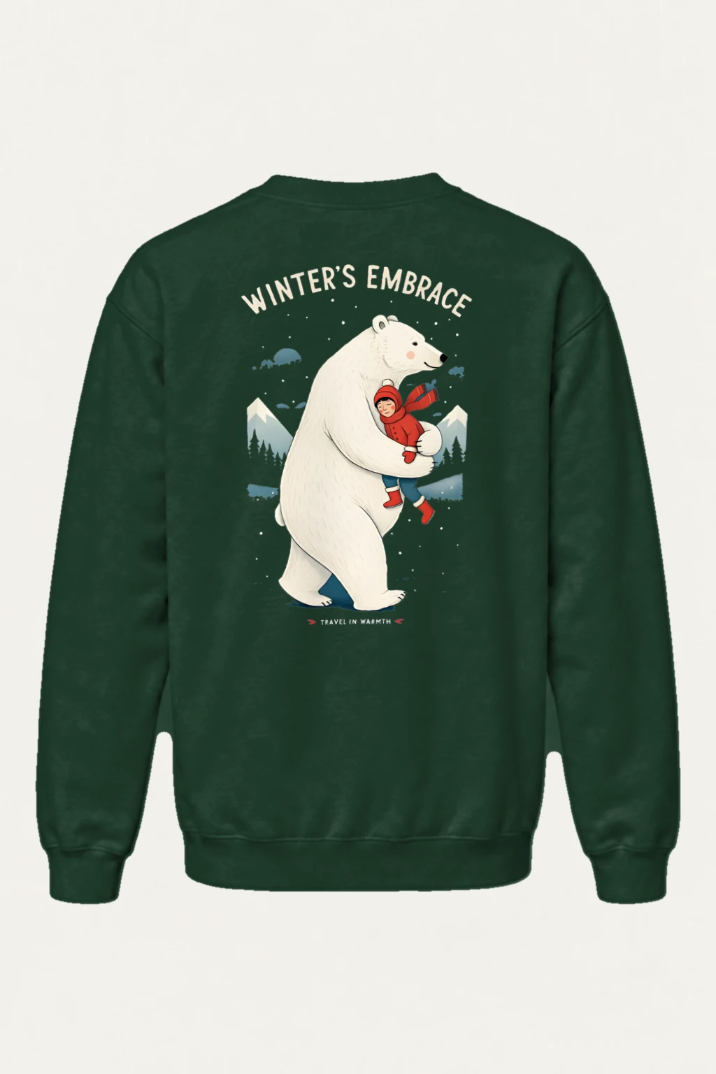 "Winter's Embrace" Heavy Blend Unisex Crewneck Sweatshirt | Gildan 18000