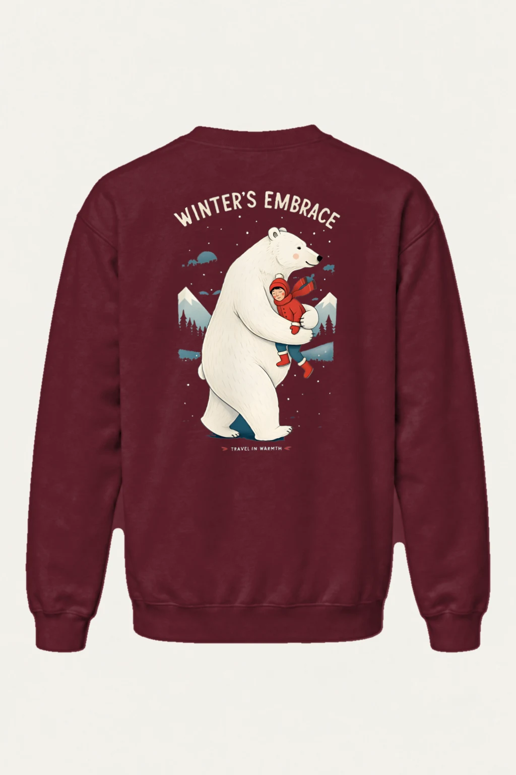 "Winter's Embrace" Heavy Blend Unisex Crewneck Sweatshirt | Gildan 18000