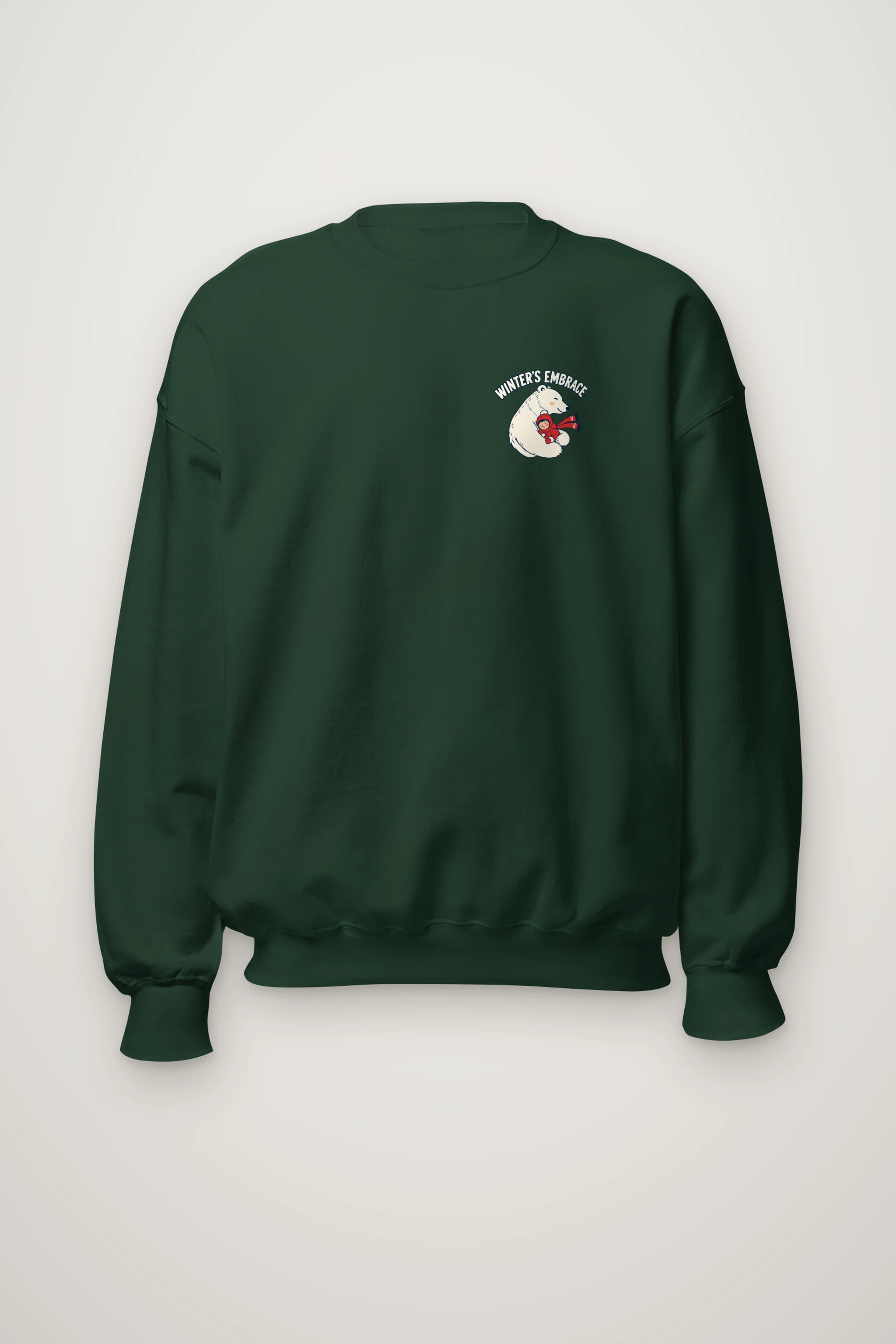 "Winter’s Embrace" Heavy Blend Unisex Crewneck Sweatshirt