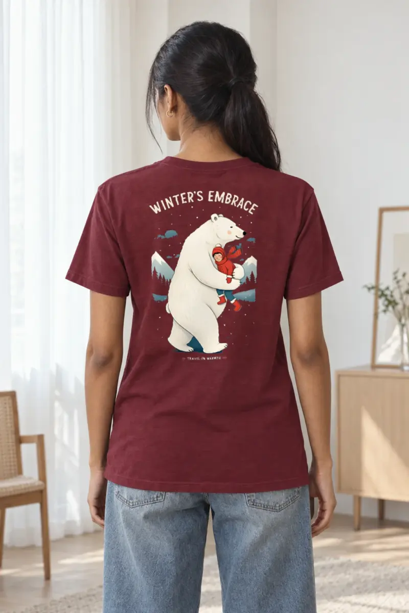 "Winter’s Embrace" Heavyweight Unisex Crewneck T-shirt | Gildan 5000