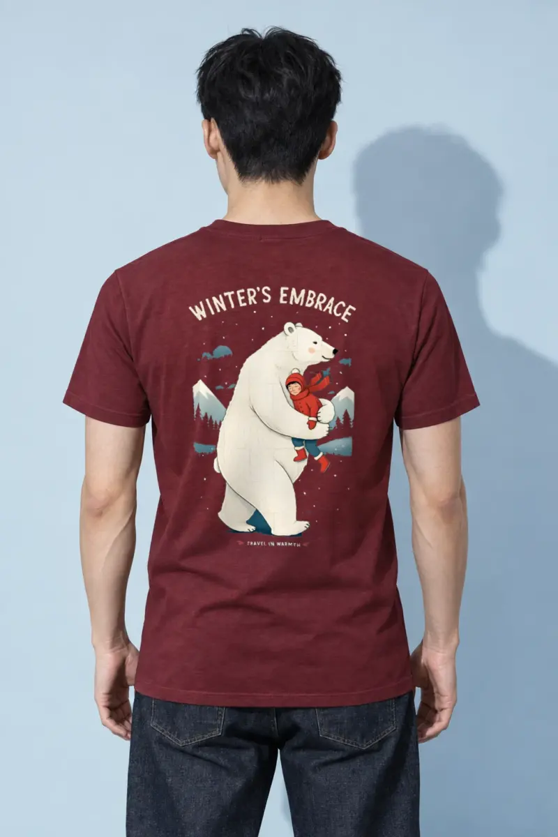 "Winter’s Embrace" Heavyweight Unisex Crewneck T-shirt