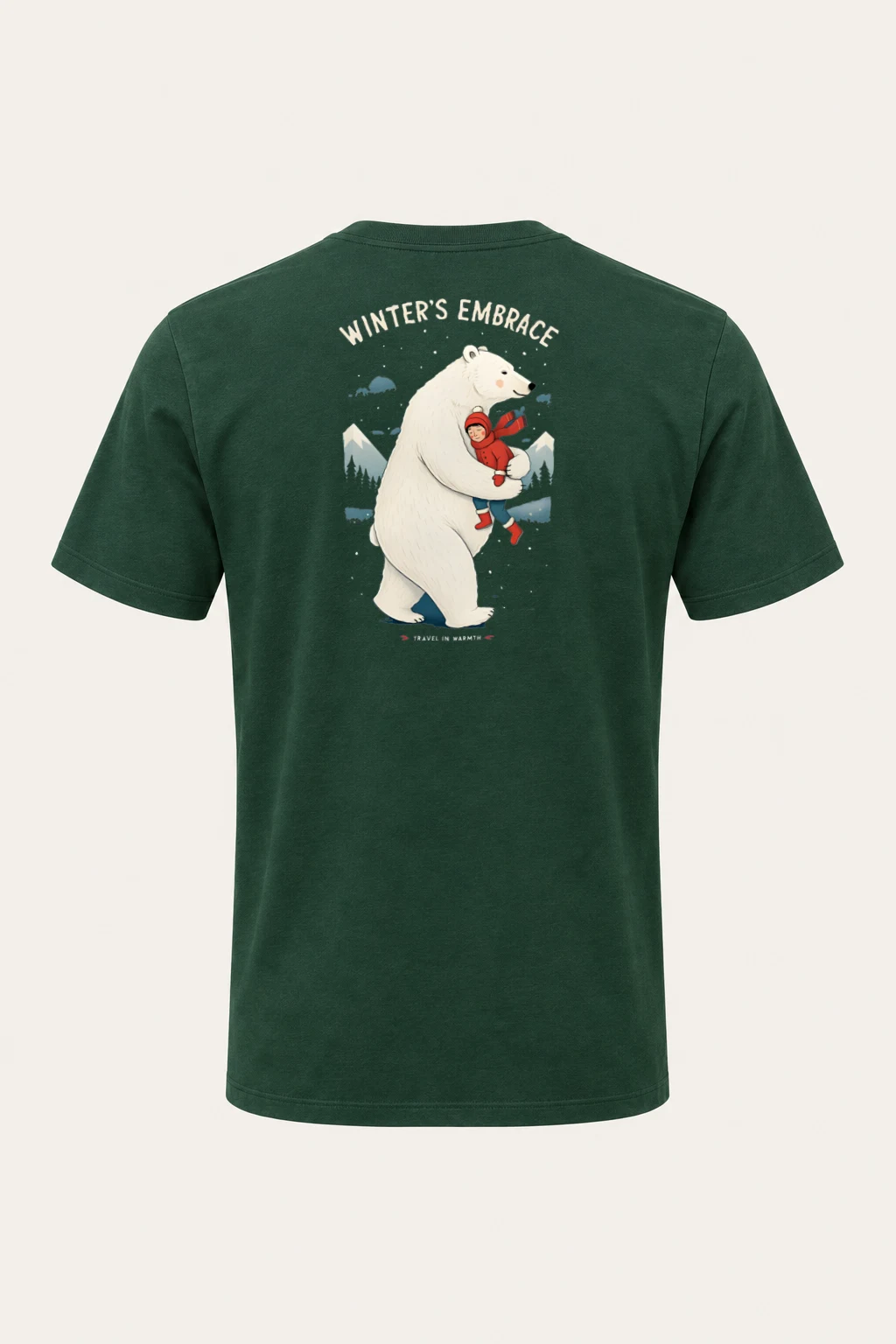 "Winter's Embrace" Heavyweight Unisex Crewneck T-shirt | Gildan 5000