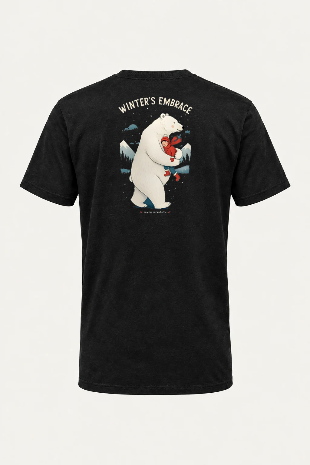 "Winter's Embrace" Heavyweight Unisex Crewneck T-shirt | Gildan 5000