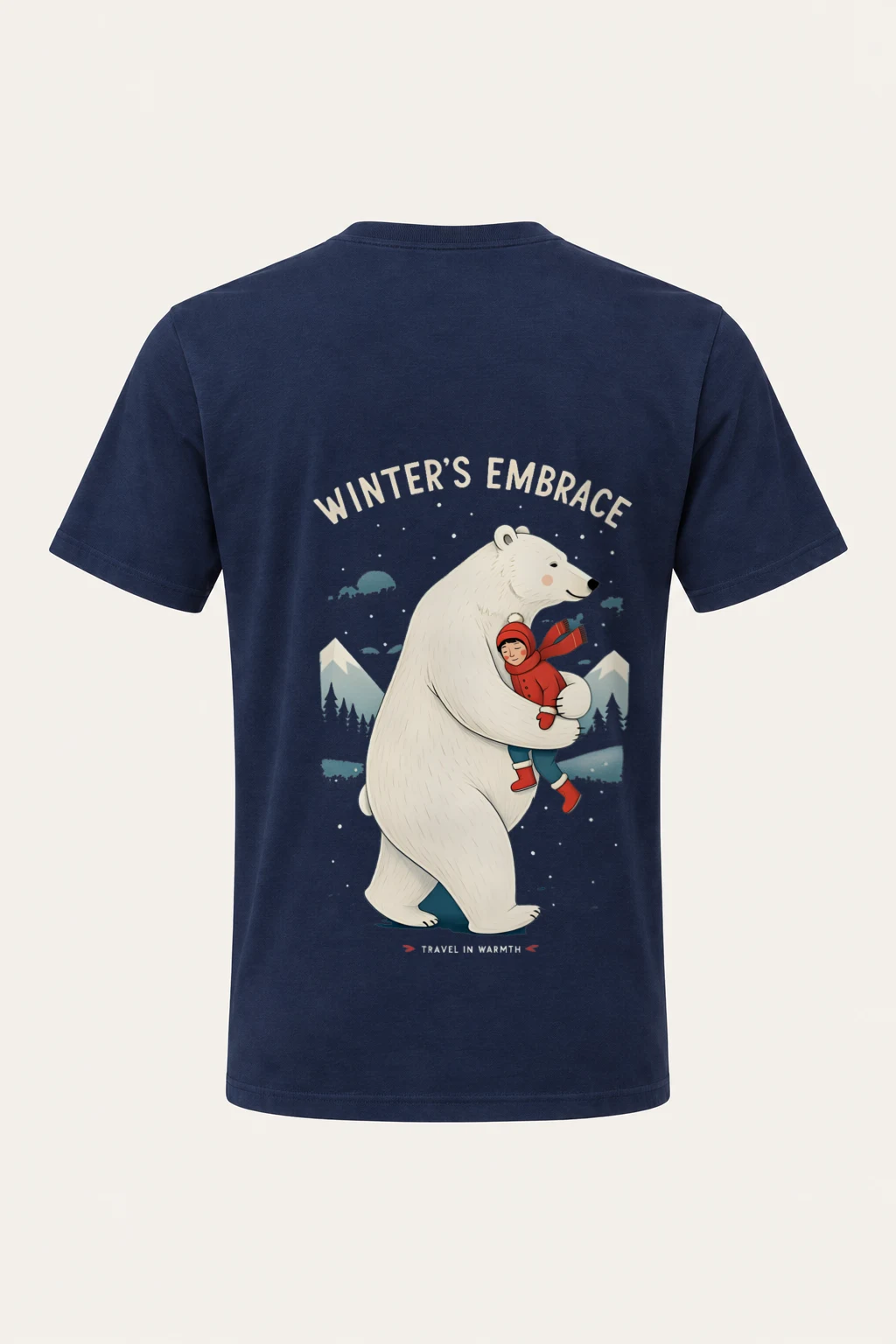 "Winter's Embrace" Heavyweight Unisex Crewneck T-shirt | Gildan 5000