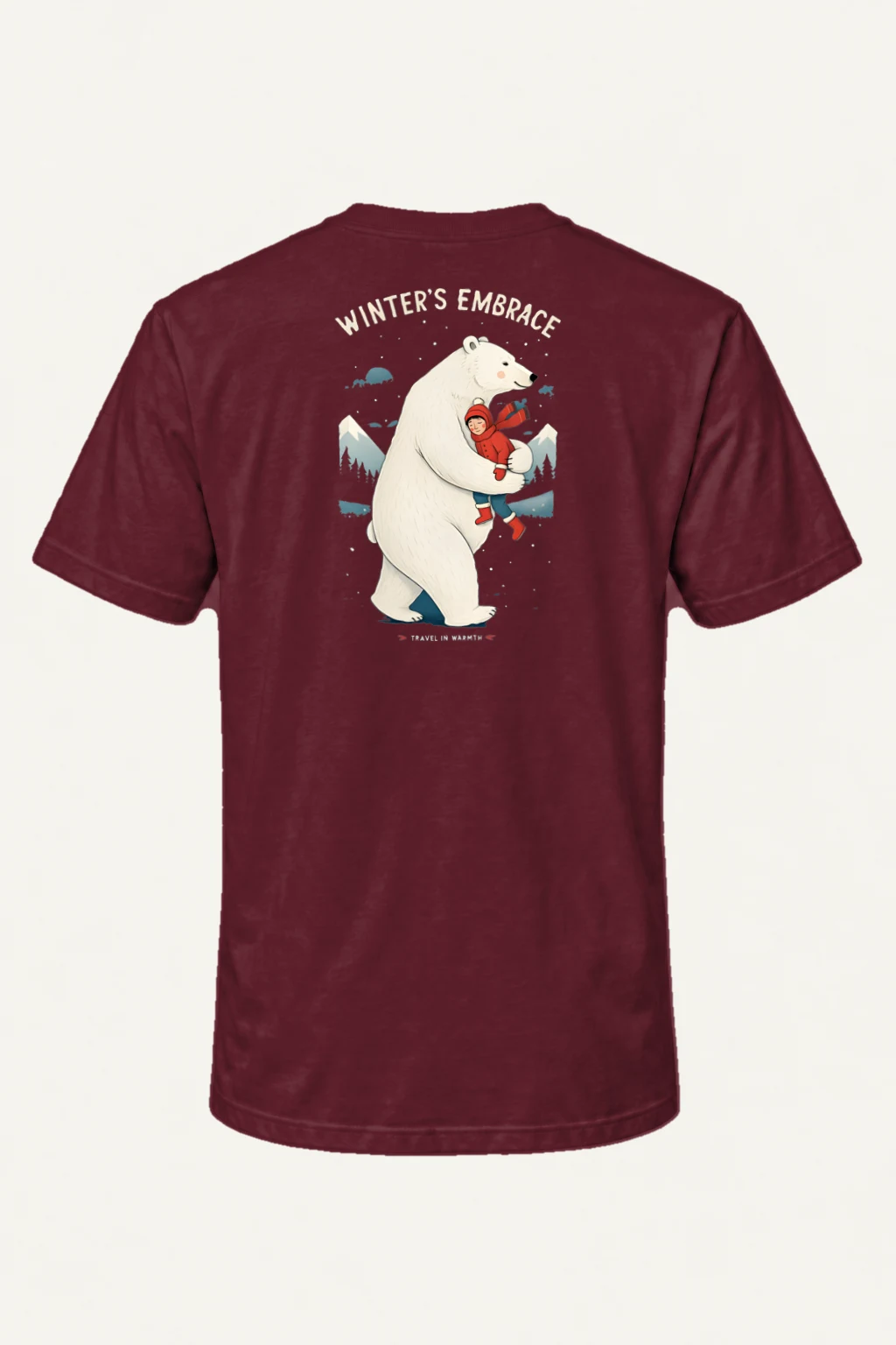 "Winter's Embrace" Heavyweight Unisex Crewneck T-shirt | Gildan 5000