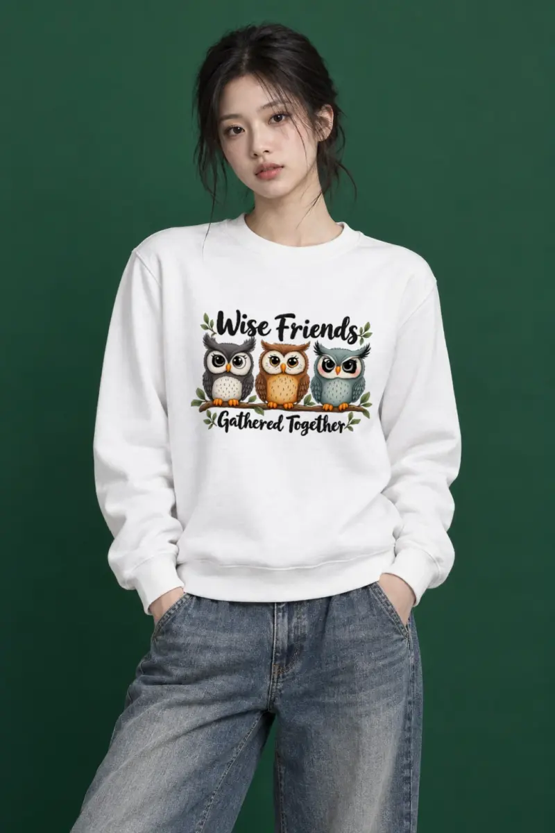 "Wise Friends Gathered" Heavy Blend Unisex Crewneck Sweatshirt