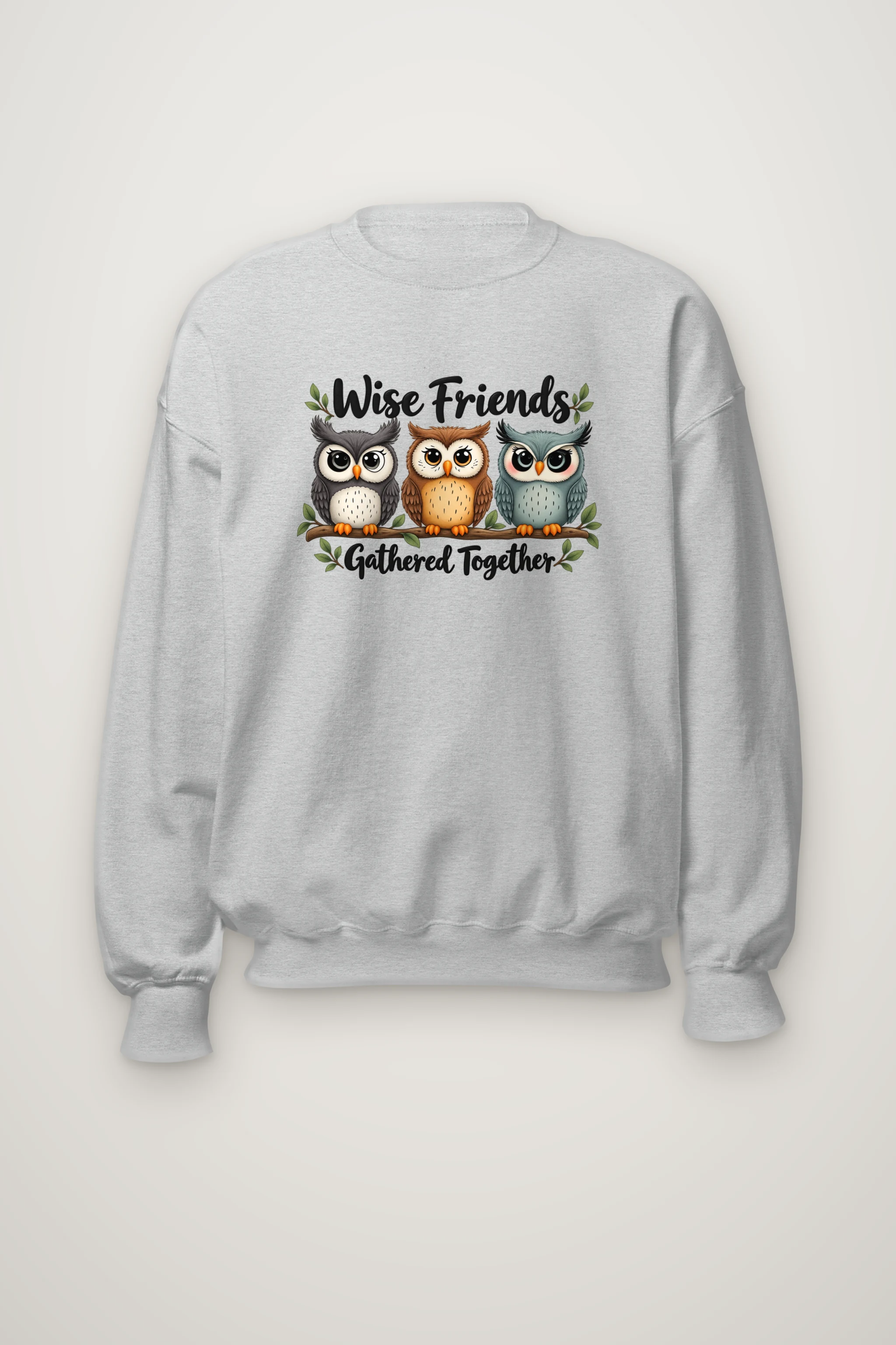 "Wise Friends Gathered" Heavy Blend Unisex Crewneck Sweatshirt