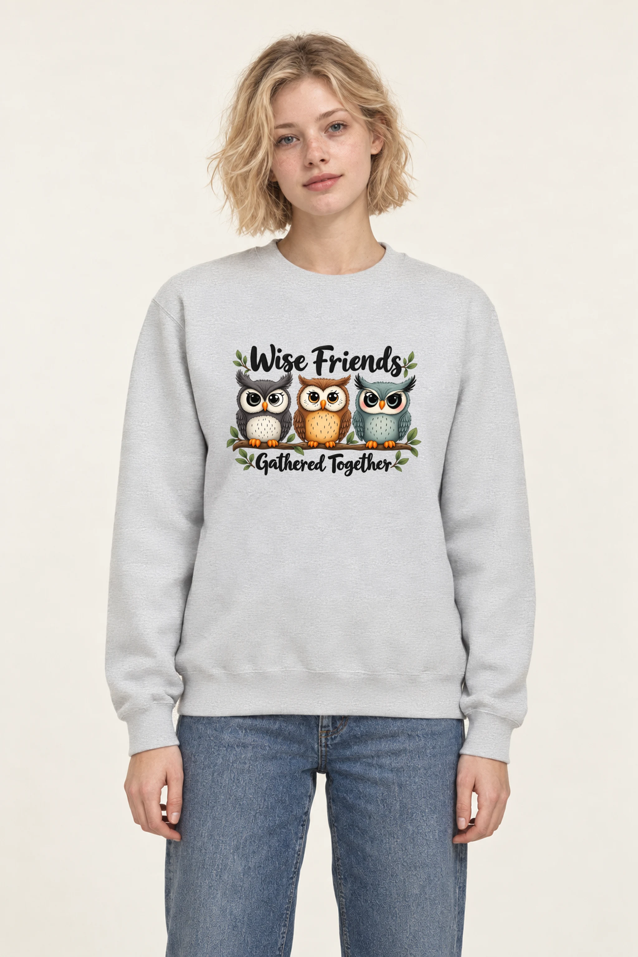 "Wise Friends Gathered" 1 Crewneck Sweatshirt