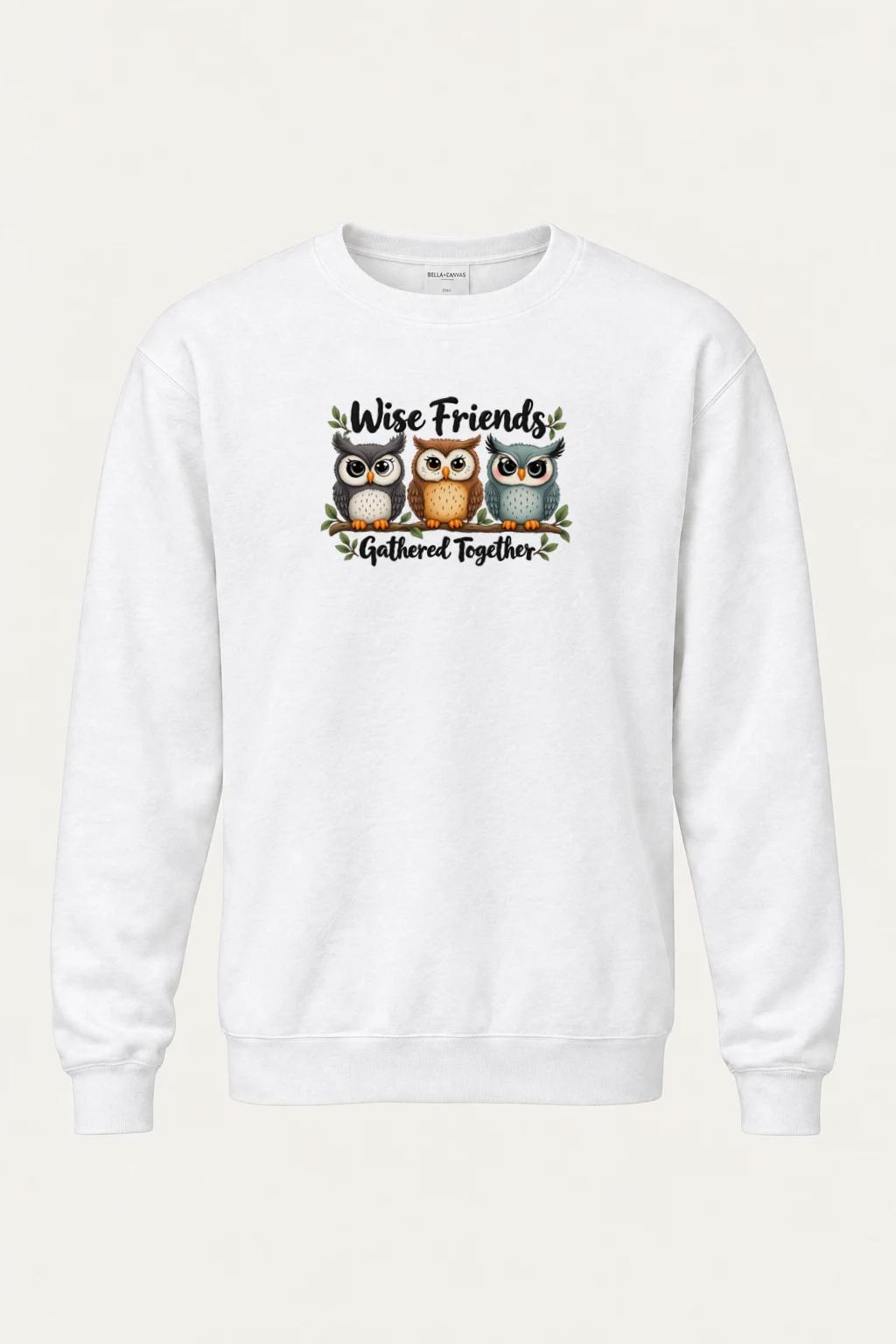 "Wise Friends Gathered" Heavy Blend Unisex Crewneck Sweatshirt | Gildan 18000