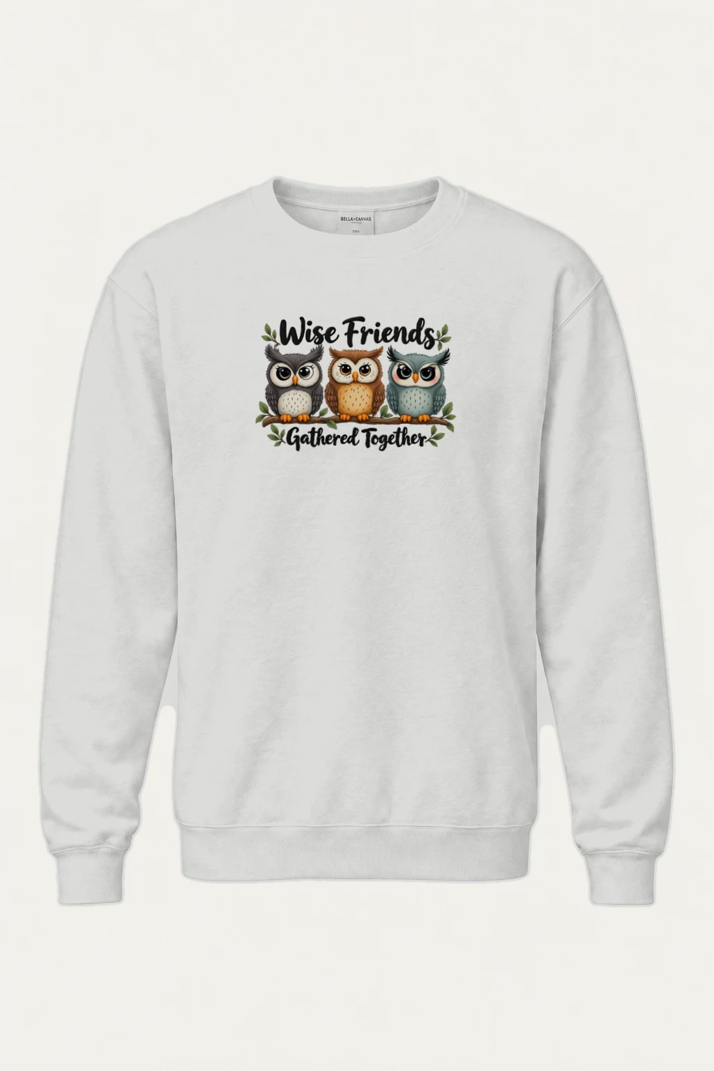 "Wise Friends Gathered" Heavy Blend Unisex Crewneck Sweatshirt | Gildan 18000