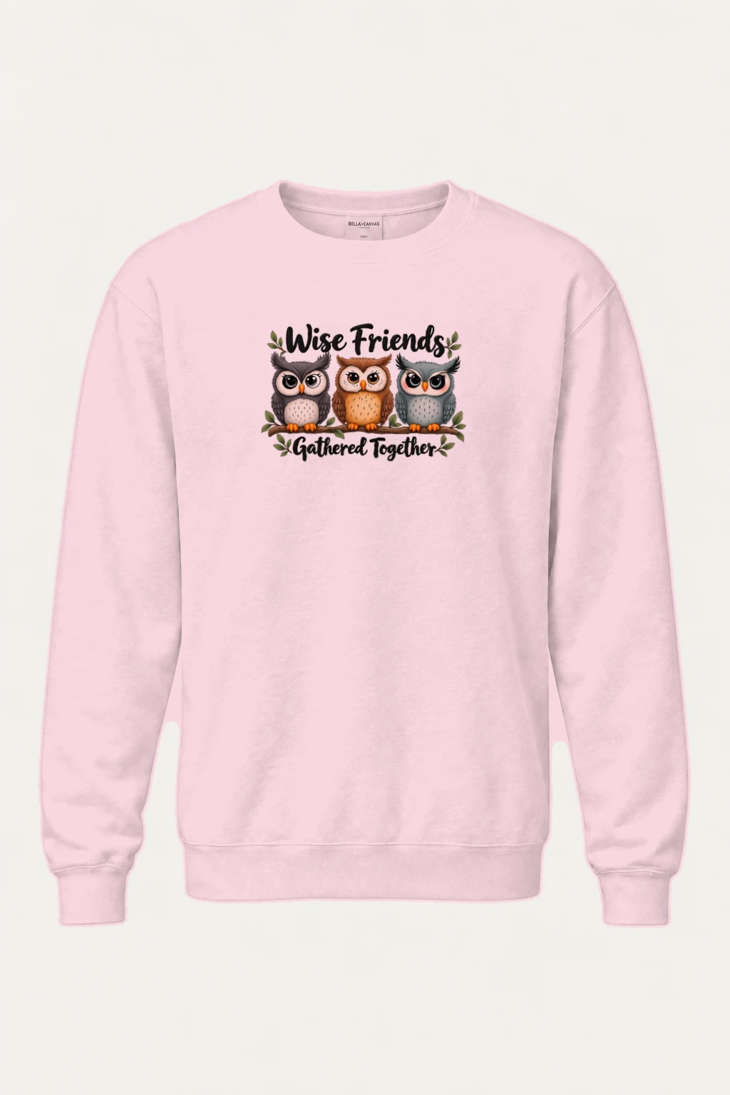 "Wise Friends Gathered" Heavy Blend Unisex Crewneck Sweatshirt | Gildan 18000
