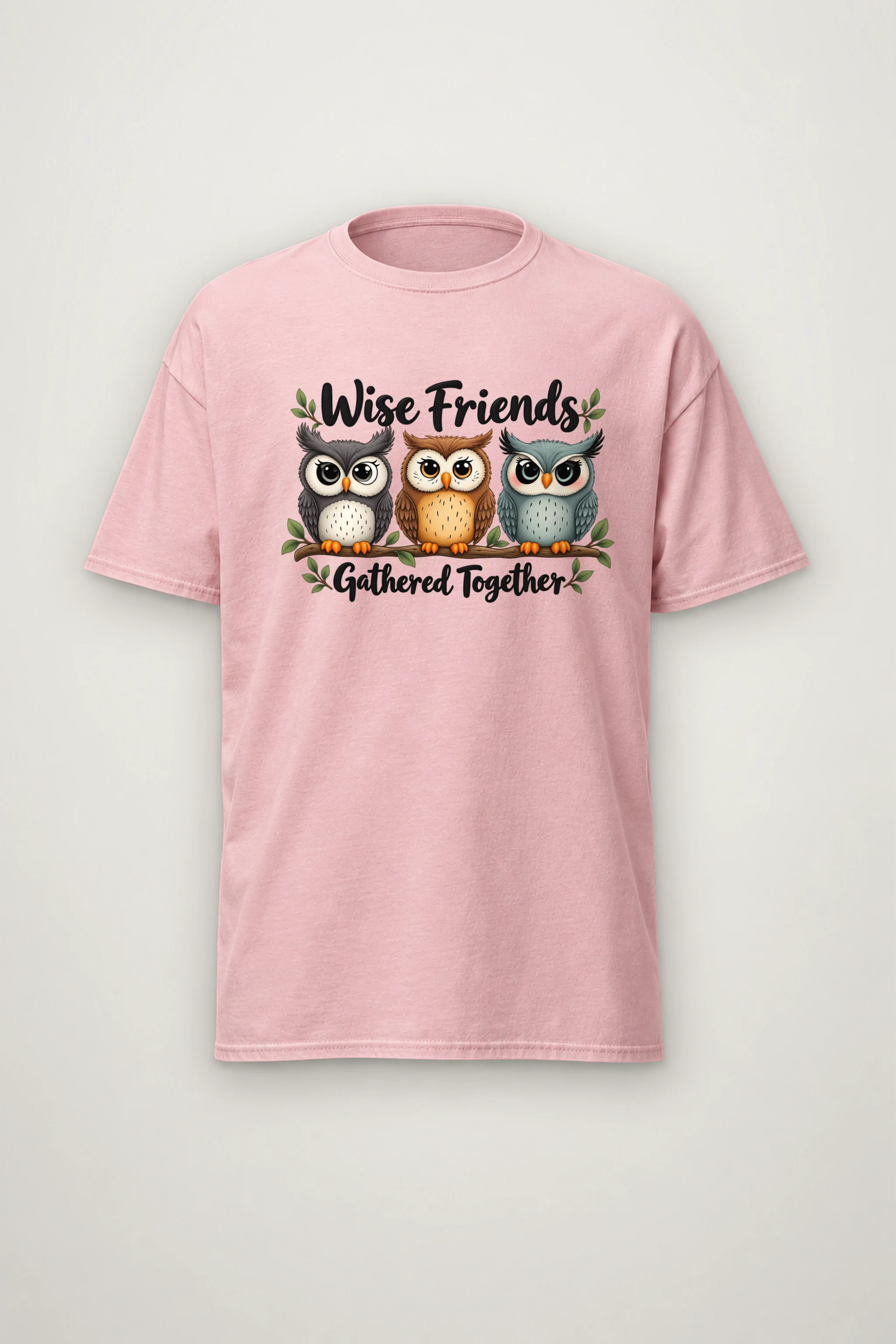 "Wise Friends Together" Heavyweight Unisex Crewneck T-shirt
